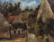 Paul Cezanne Crossroad of the rue Remy Sweden oil painting reproduction
